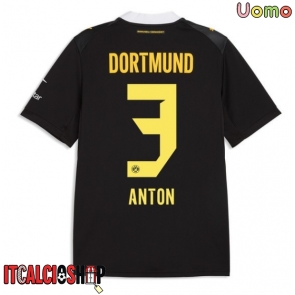 Borussia Dortmund Waldemar Anton #3 Seconda Maglia 2026-27 Manica Corta Borussia Dortmund Waldemar Anton #3 Seconda Maglia 2026-27 Manica Corta